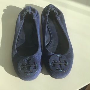 Tory Burch Royal Blue Flats